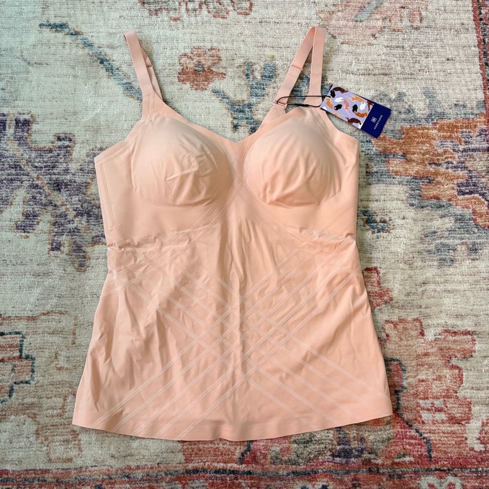 Honeylove Silhouette Cami Supportive Smoothing Shapeware 
Intimates Peach Tan XL